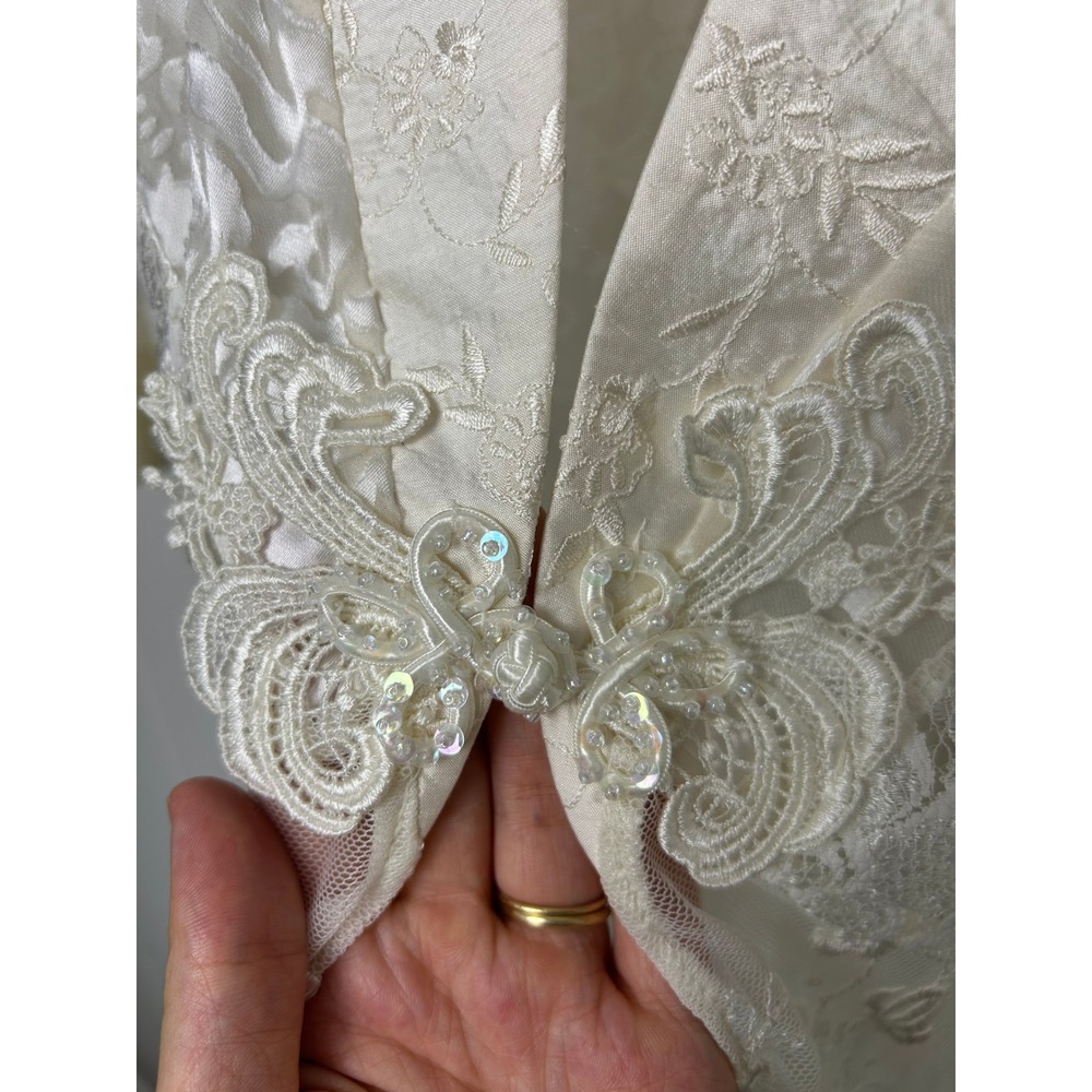 Spencer Alexis Womens 12 Lace 3 piece Dress Set fairy bridal boho angel romance - Picture 12 of 16